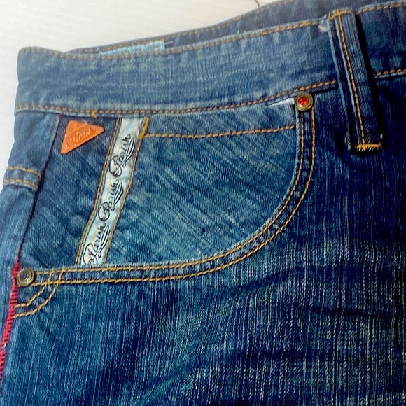 Parish Light Blue-Wash Cotton Denim Shorts 32 waist NWOT - Picture 12 of 16